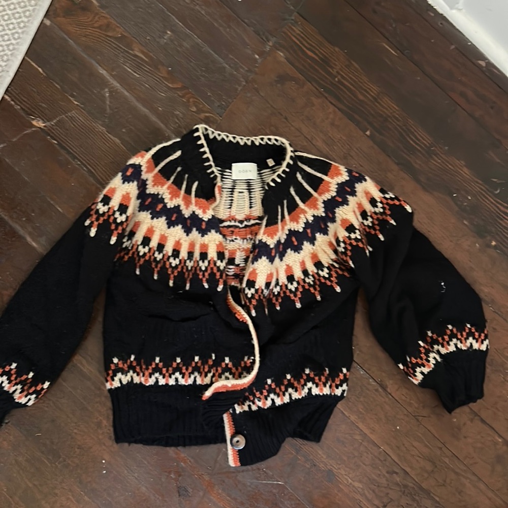 Doen fair isle cardigan